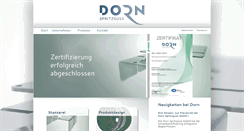Desktop Screenshot of dorn-tt.de
