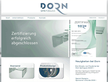 Tablet Screenshot of dorn-tt.de